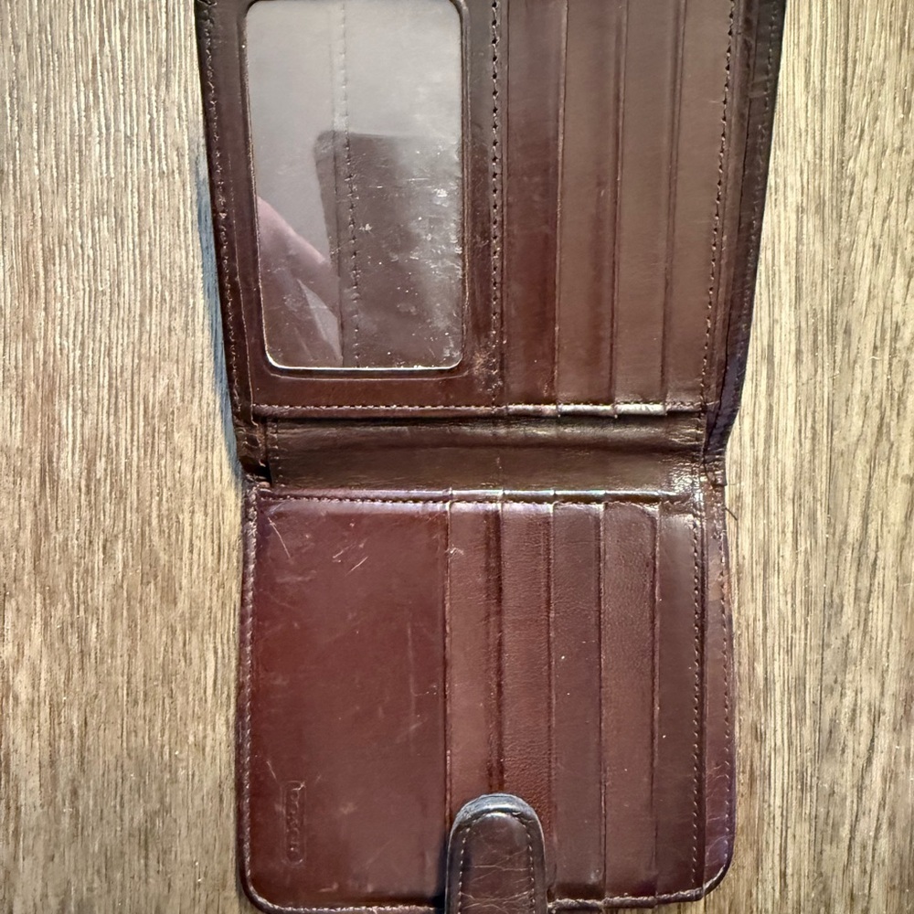 Vintage coach kiss lock leather wallet - Picture 4 of 7